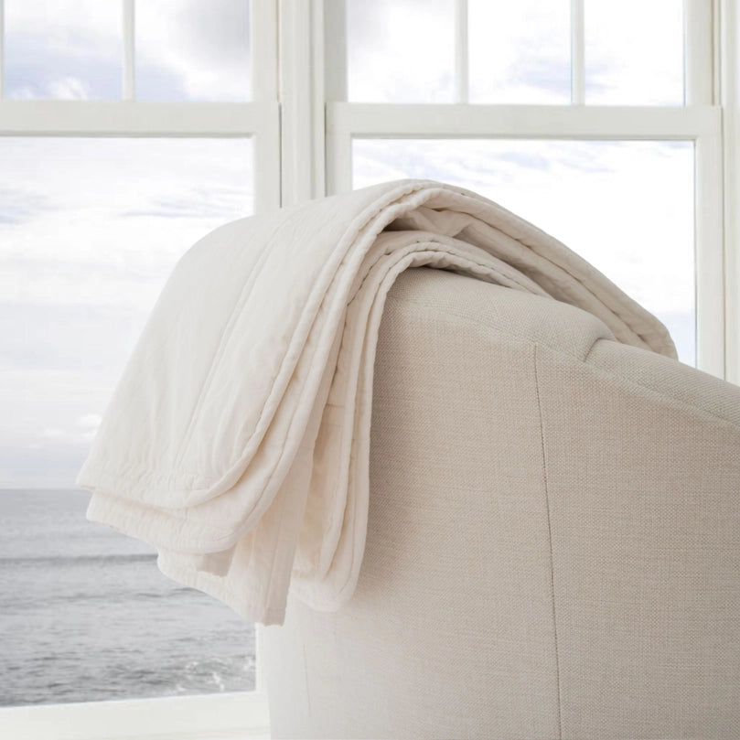 The Beach Cotton Throw Blanket