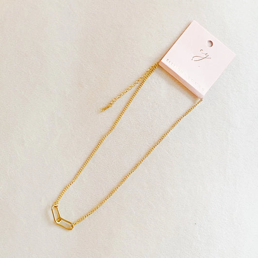 The Gold Paperclip Necklace