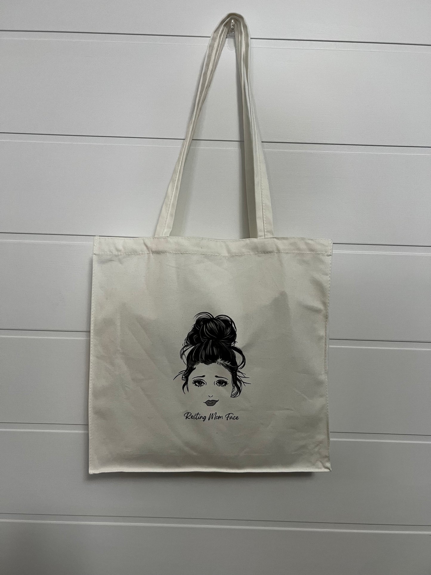 Resting Mom Face small canvas tote