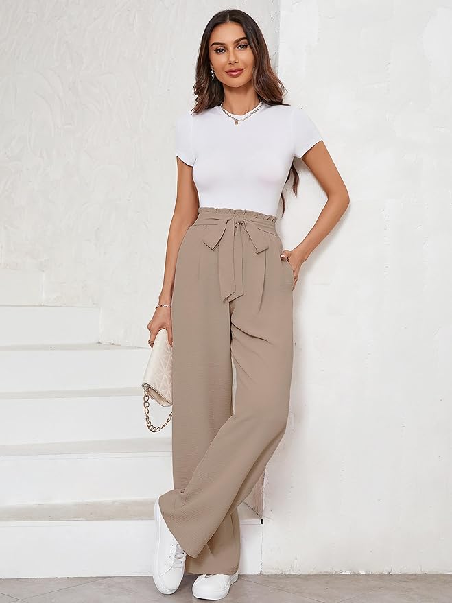 The Vogue Wide Leg Pant ~ Wheat